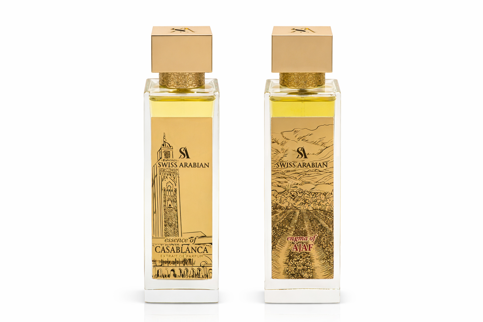 Swiss Arabian Essence Of Casablanca & Enigma Of Taif Duo Pack (3.4 Oz 100 ml Extrait de parfum)