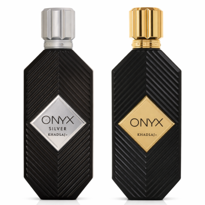 Khadlaj Onyx Silver And Gold Duo Pack (3.4 Oz 100 Ml Eau De Parfum)