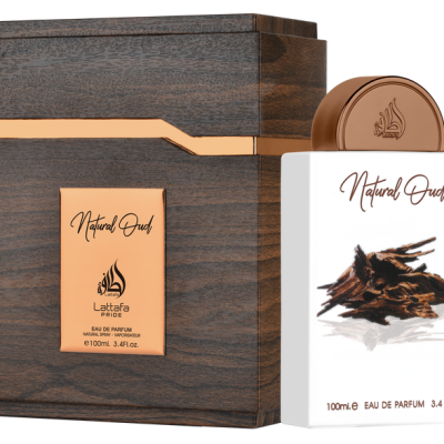 Lattafa Pride Natural Oud for Unisex Eau de Parfum Spray, 3.4 Ounce / 100 Ml