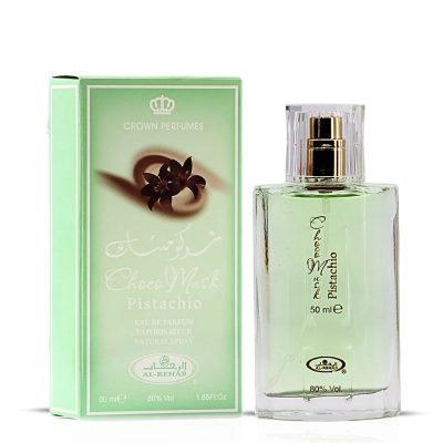 Choco Musk Pistachio Eau De Parfum Spray 50ML (1.65 OZ) By Al Rehab | A Nutty Temptation Too Good To Resist